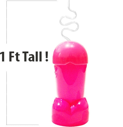 Pink Willy Sipper with Silly Straw | The House of Bachelorette Pink Willy Sipper with Silly Straw | The House of Bachelorette