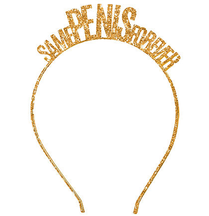 Same Pen*s Forever Gold Glitter Headband