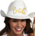 Western Gold Bride White Hat