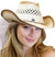 Medallion Western Straw Hat with Blush Veil