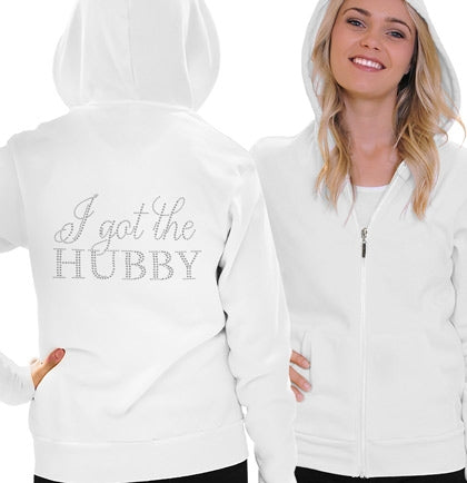 I Got the Hubby Lightweight White Hoodie