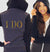 I Do Modern Fleece Hoodie: Charcoal & Black - XS