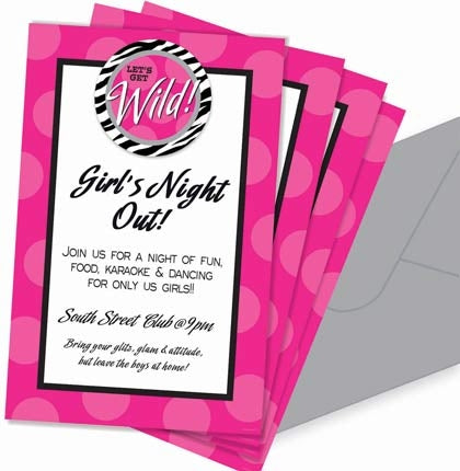 The set of 12 invitations can be customized using your home printer, and come with "Let's Get Wild" attachments.