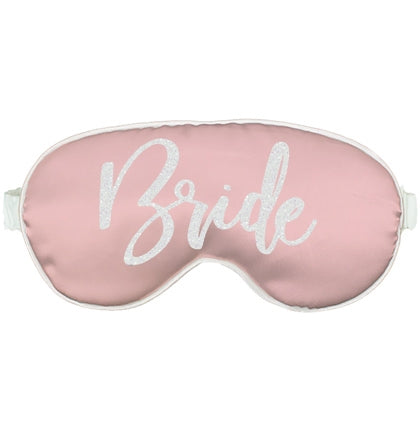 White Glitter Bride Glam Sleep Mask