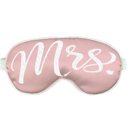 Silver Glitter Mrs. Sleep Mask