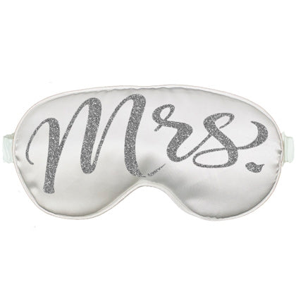 Silver Glitter Mrs. Sleep Mask