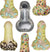 Mini Disposable Pecker Cake Pans Set of 6