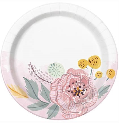 Floral dessert plates online