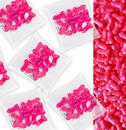 Pink Bachelorette Party Mini Candy Pecker Packs - Set of 6