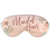 Rose Gold Glam Maid of Honor Floral Blush Sleep Mask