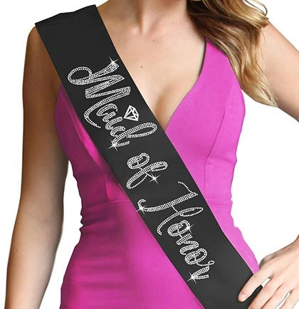 Maid of Honor Diamond Rhinestone Sash