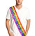 Rainbow Groom To Be Rhinestone Sash