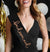 Rose Gold Bridesmaid Black Sash