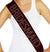 Bridesmaid Outline Rhinestone Black Sash