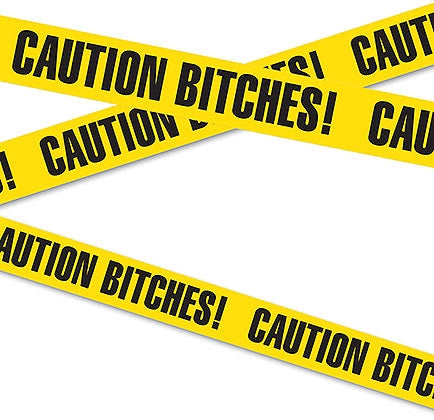 Caution Bitches Party Streamer