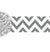 This 81' long White & Silver Chevron party crepe paper streamer is a fun and inexpensive way to decorate your home, hotel room, car, or restaurant for any party. 