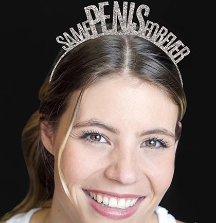 Same Pen*s Forever Silver Glitter Headband on