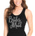 Bridesmaid Diamond Rhinestone Black Tank