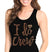 Rose Gold I Do Crew Diamond Black Tank Top