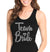 Team Bride Diamond Rhinestone Black Tank Top