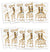 Bride's Posse Glitter Temporary Tattoos Set 10