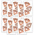 Rose Gold Diamonds Temporary Tattoo Set of 10