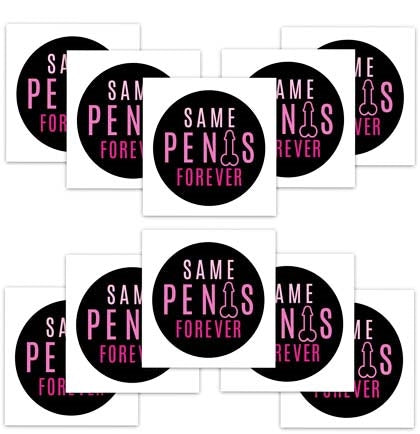 Same Pen*s Forever Temporary Tattoo - Set of 10