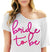 Lovely Bride To Be Pink Foil Flowy Tee