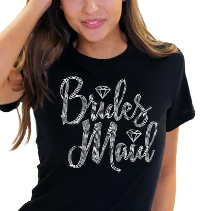 Bridesmaid Diamond Rhinestone Tshirt