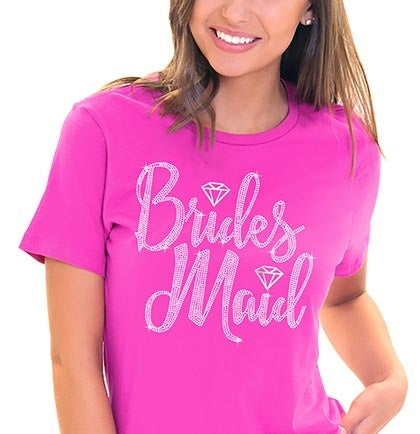 Bridesmaid Diamond Rhinestone Tshirt