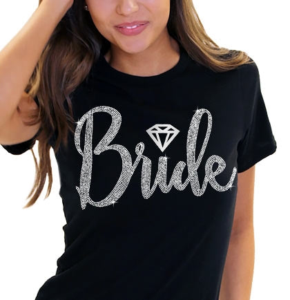 Bride Diamond Rhinestone Tshirt