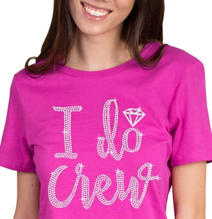 I Do Crew Diamond Rhinestone Tshirt