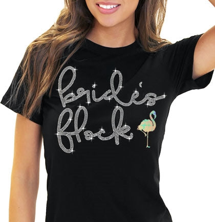 Bride's Flock Rhinestone Tee