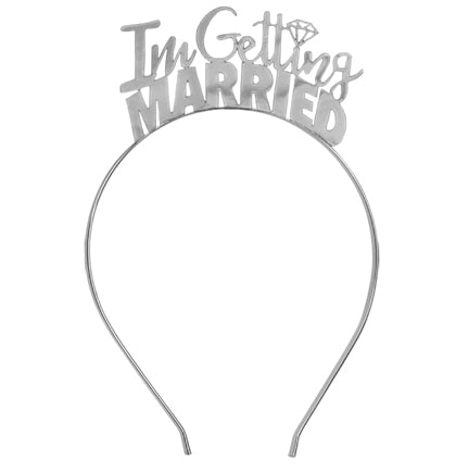 I&#39;m Getting Married Silver Headband