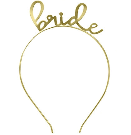 Lovely Bride Gold Headband