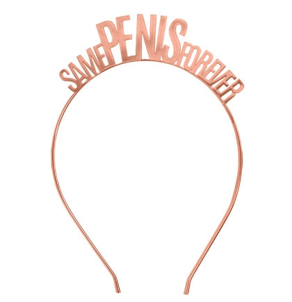 Same Pen*s Forever Rose Gold Metal Headband