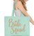 Bride Squad Diamond Rose Gold Rhinestud Tote Bag