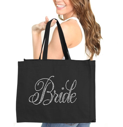 Flirty Bride Large Canvas Tote