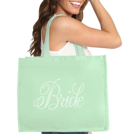 Flirty Bride Large Canvas Tote