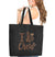 I Do Crew Diamond Rose Gold Rhinestud Large Canvas Tote