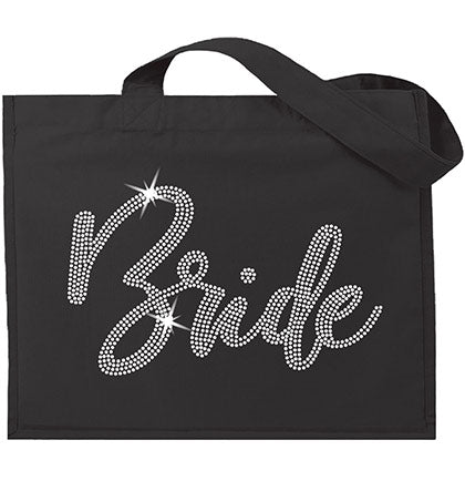 Bride Glam Rhinestone Large Canvas Tote