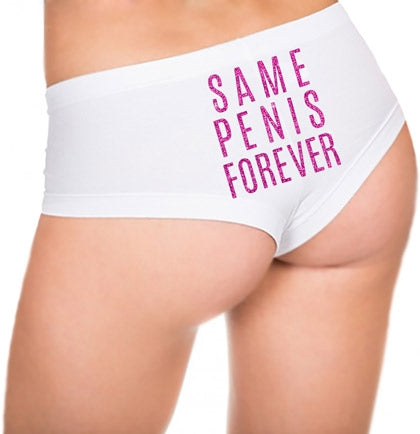 Same Penis Forever Cheeky Panty, Lingerie Party Panties
