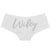 Rhinestone Wifey White Cheeky Panties