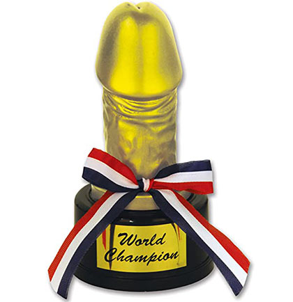 4.5" tall Golden Willy Award