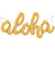 Aloha Script Mylar Balloon 34"