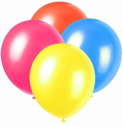 Assorted Bright Balloons - Set of 20