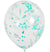 Teal Confetti Party Balloons