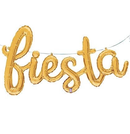 Fiesta Gold Mylar Balloon - 53"