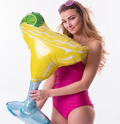 Margarita Glass Shaped Mylar Balloon