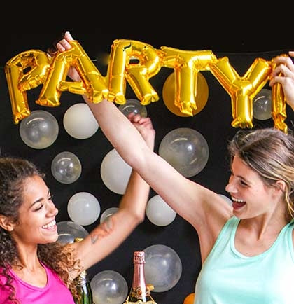 Party Gold Mylar Balloon